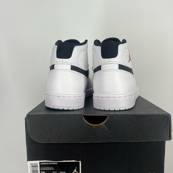 Nike Air Jordan Access White Black Shoes Size 7 - Picture 4 of 5